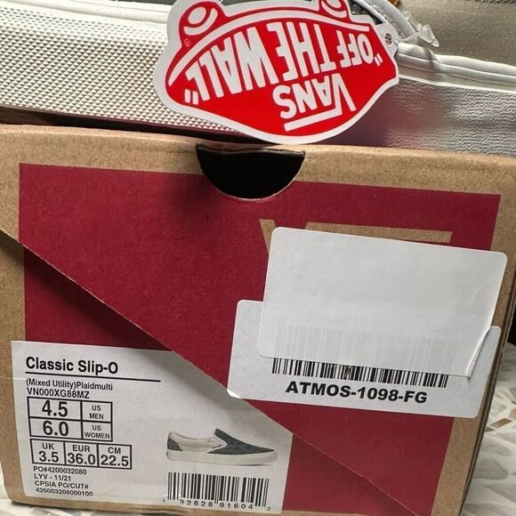 Vans Classic Slip-On Mixed Utility Plaid Multi VN000XG88MZ Men’s 4.5 / Wm’s 6 – - Picture 13 of 14